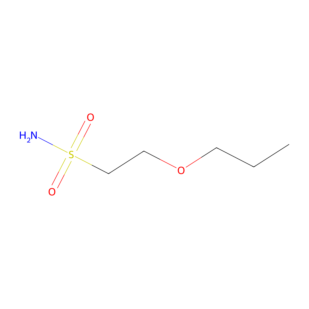 2-Propoxyethane-1-sulfonamide molecular structure, CAS 1341289-27-7