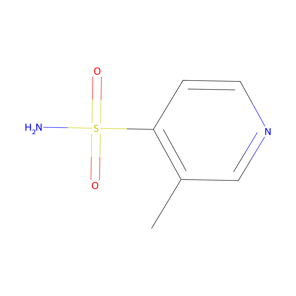 3-Methylpyridine-4-sulfonamide molecular structure, CAS 1341290-55-8