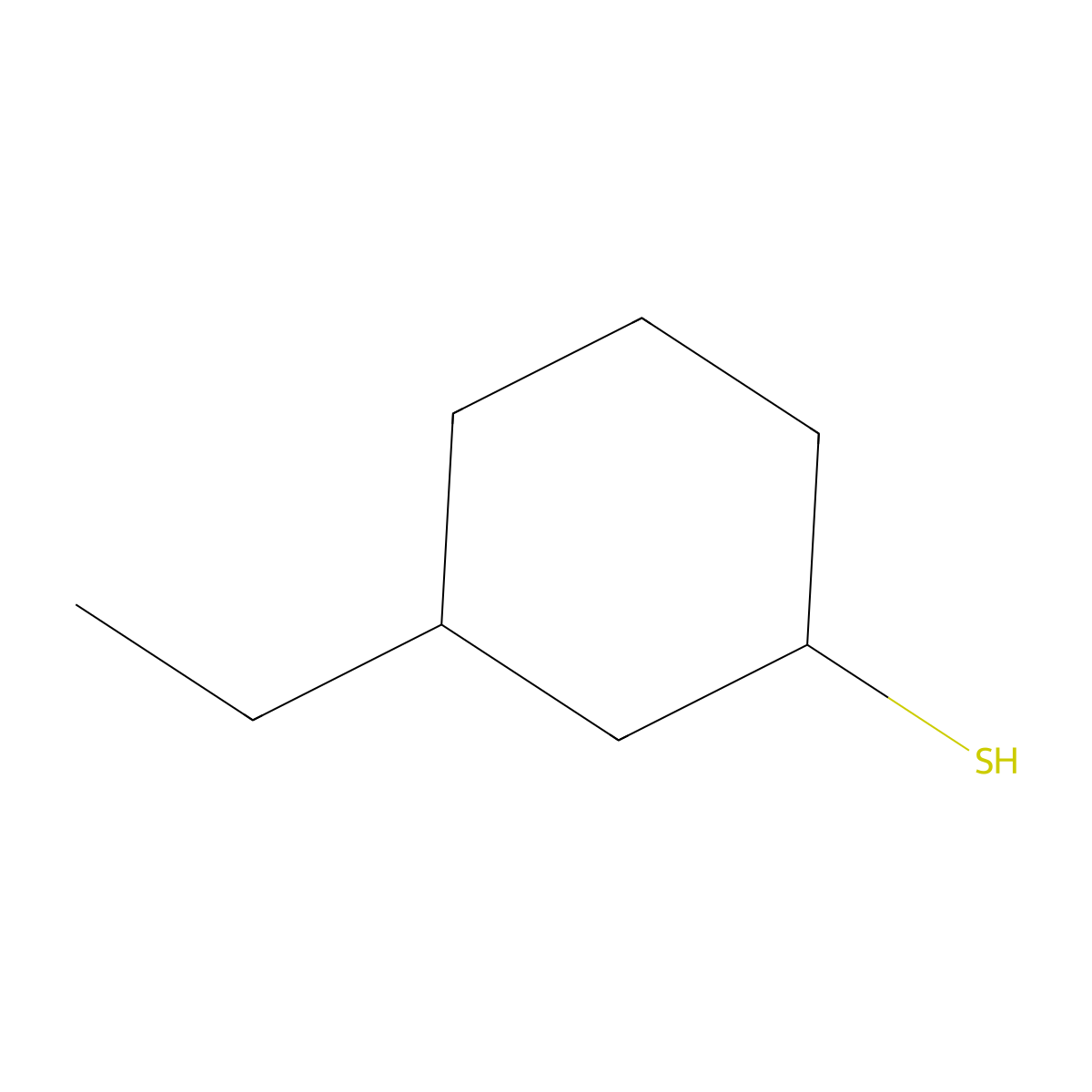 3-Ethylcyclohexane-1-thiol molecular structure, CAS 1341291-35-7