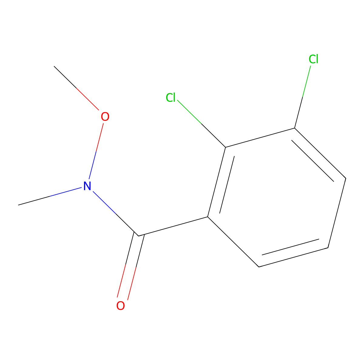 2,3-dichloro-N-methoxy-N-methylbenzamide molecular structure, CAS 1341302-72-4