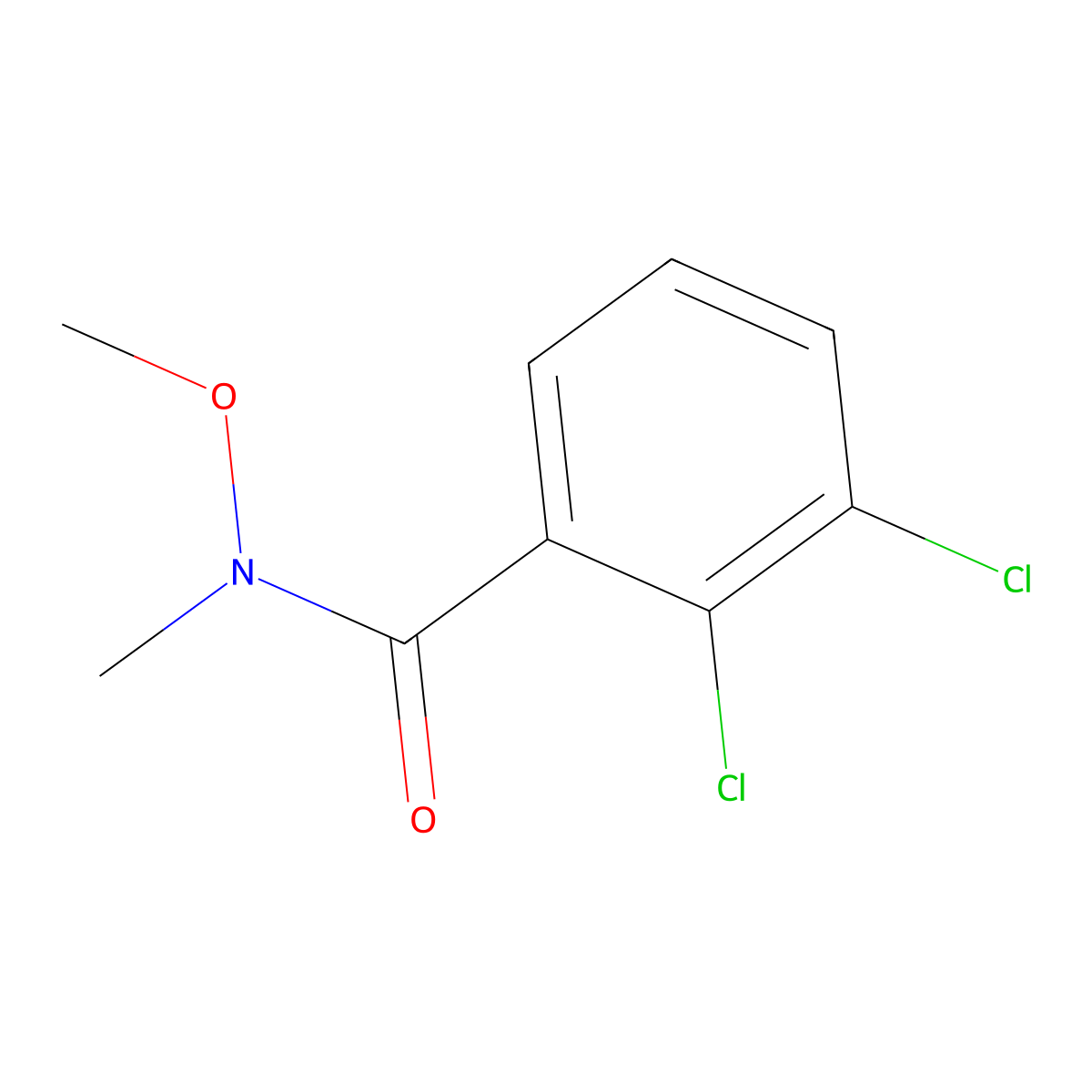 2,3-dichloro-N-methoxy-N-methylbenzamide molecular structure, CAS 1341302-72-4