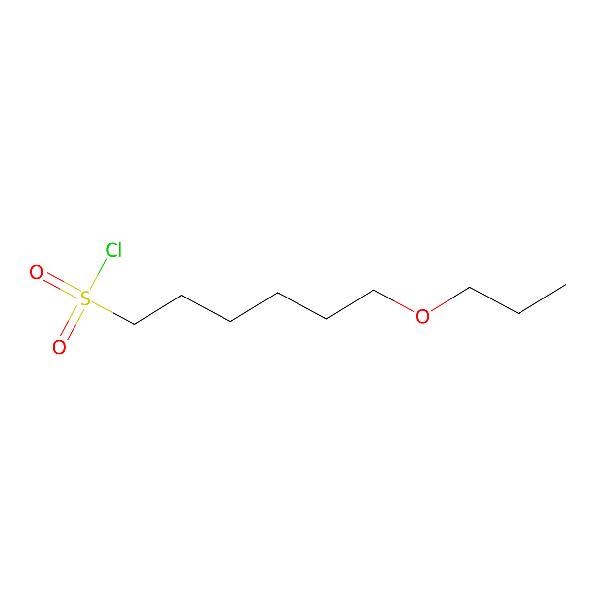 6-Propoxyhexane-1-sulfonyl chloride molecular structure, CAS 1341303-74-9
