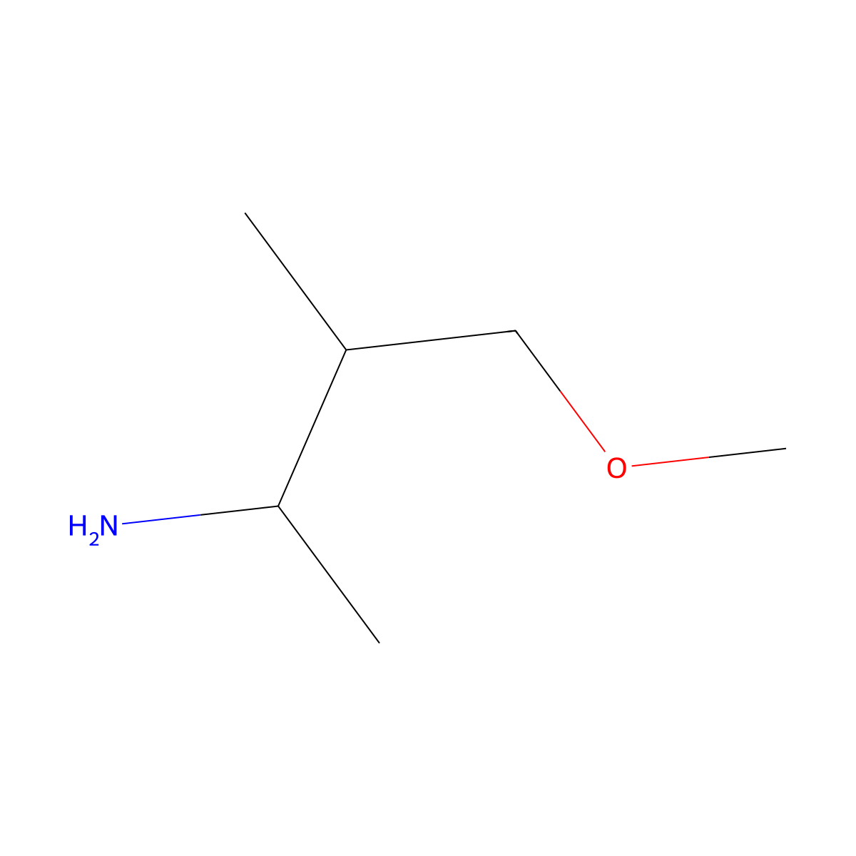 4-Methoxy-3-methylbutan-2-amine molecular structure, CAS 1341304-79-7
