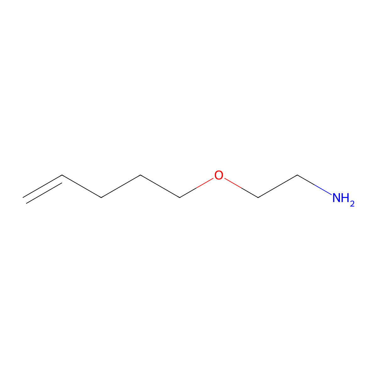 2-(Pent-4-en-1-yloxy)ethan-1-amine molecular structure, CAS 1341313-95-8