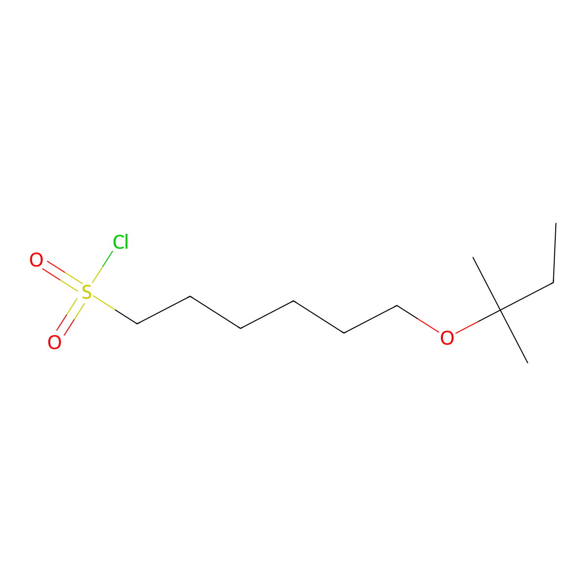 6-(Tert-pentyloxy)hexane-1-sulfonyl chloride molecular structure, CAS 1341334-78-8
