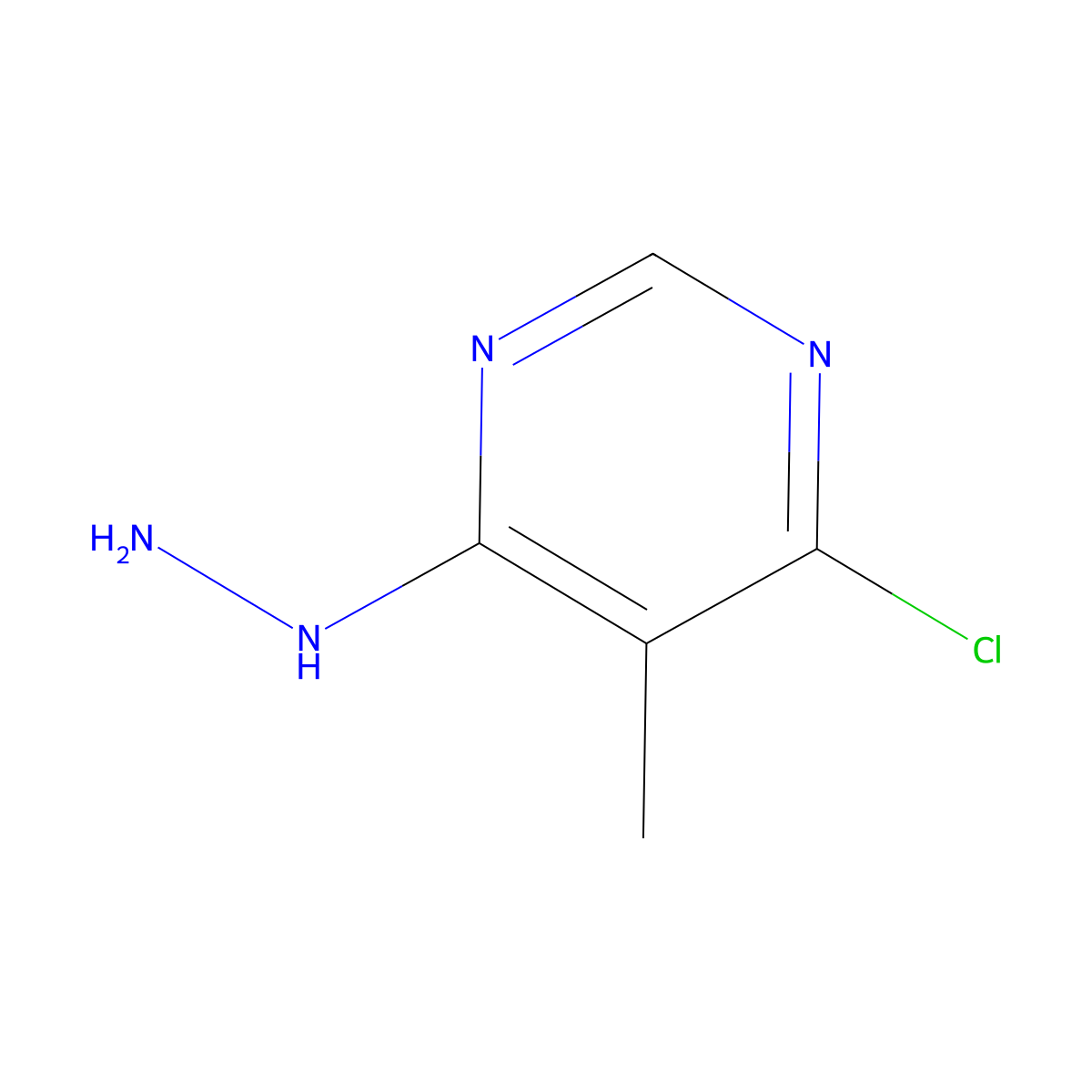 4-Chloro-6-hydrazinyl-5-methylpyrimidine molecular structure, CAS 1341335-92-9