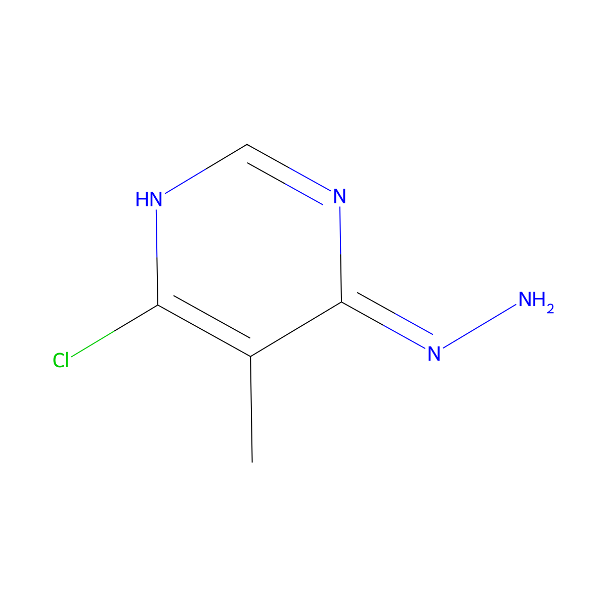 4-Chloro-6-hydrazinyl-5-methylpyrimidine molecular structure, CAS 1341335-92-9