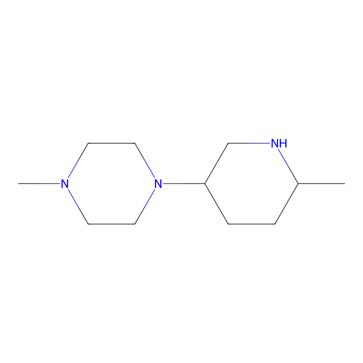 1-Methyl-4-(6-methylpiperidin-3-yl)piperazine molecular structure, CAS 1341336-55-7