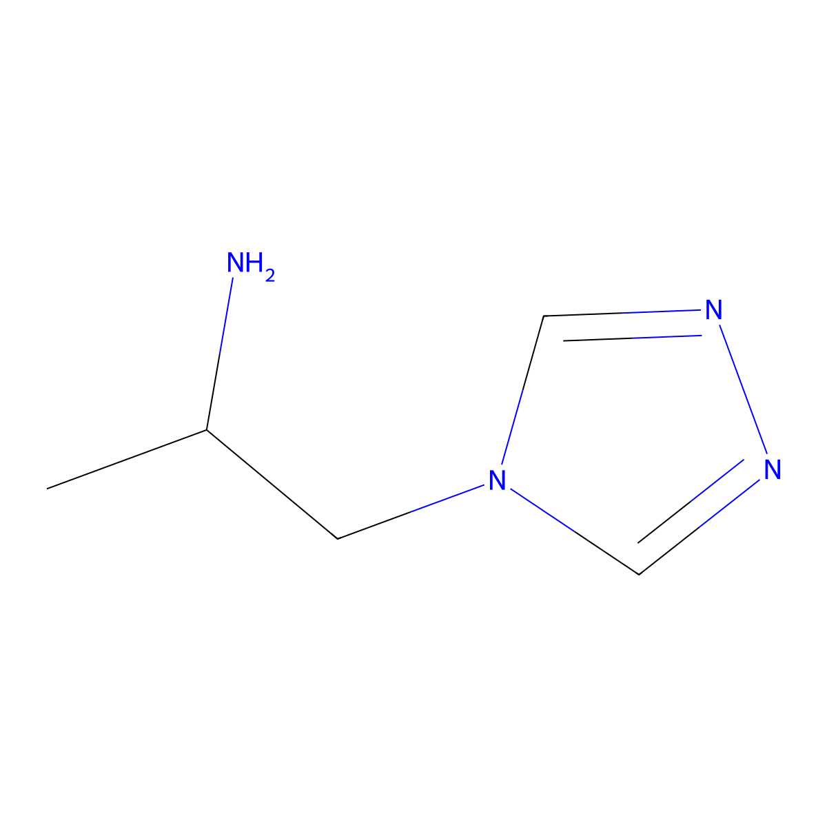 1-(4H-1,2,4-triazol-4-yl)propan-2-amine molecular structure, CAS 1341337-53-8