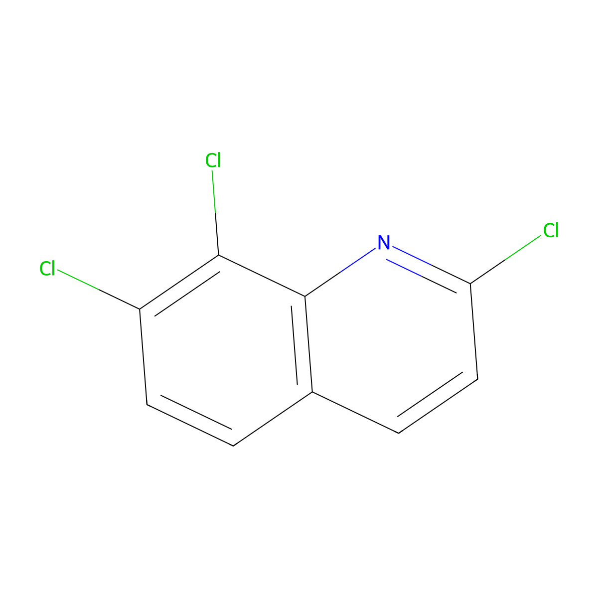 2,7,8-Trichloroquinoline molecular structure, CAS 1341345-20-7