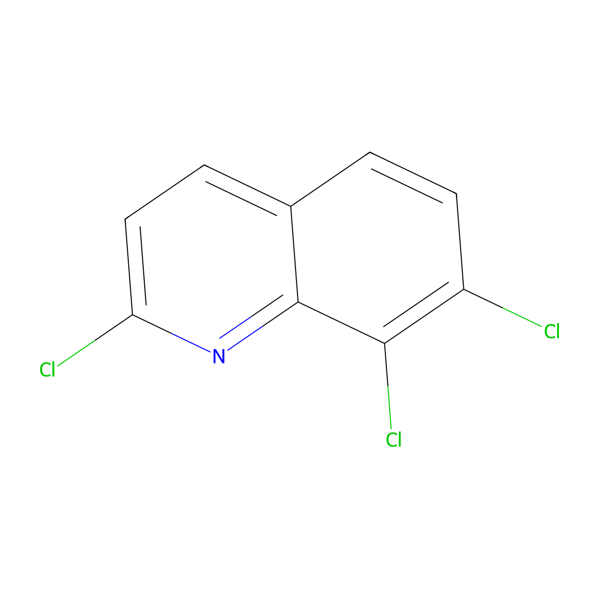 2,7,8-Trichloroquinoline molecular structure, CAS 1341345-20-7