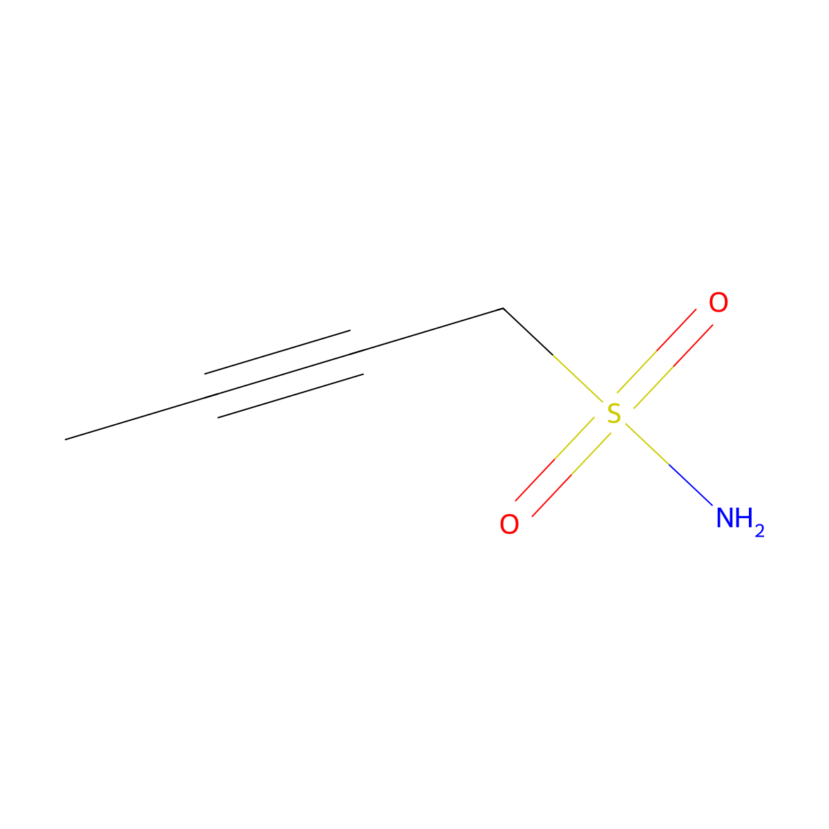 But-2-yne-1-sulfonamide molecular structure, CAS 1341348-00-2