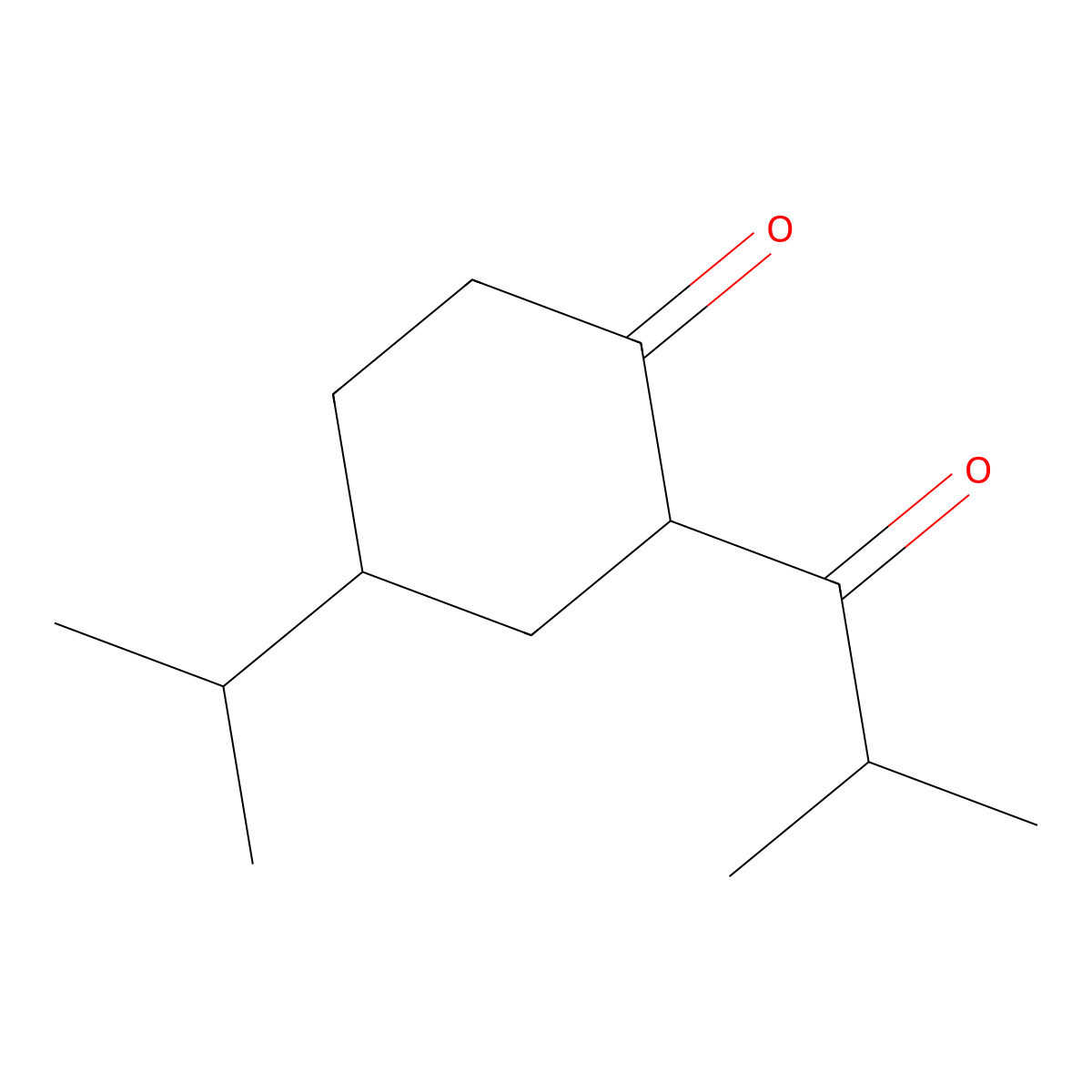2-(2-Methylpropanoyl)-4-(propan-2-YL)cyclohexan-1-one molecular structure, CAS 1341350-72-8