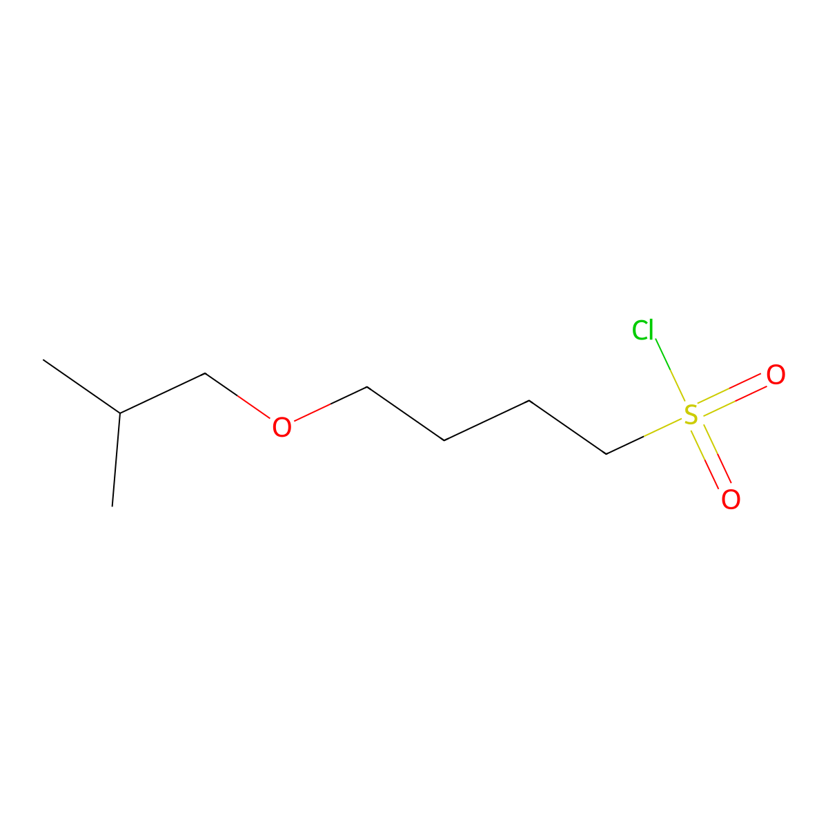 4-Isobutoxybutane-1-sulfonyl chloride molecular structure, CAS 1341357-01-4