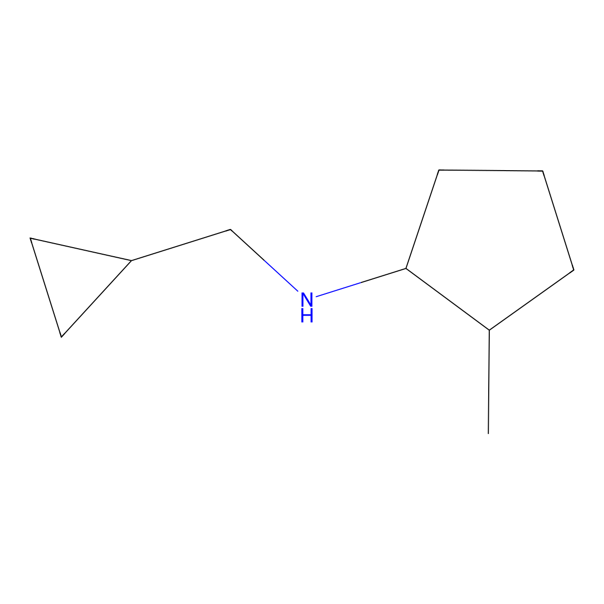 N-(cyclopropylmethyl)-2-methylcyclopentan-1-amine molecular structure, CAS 1341358-66-4