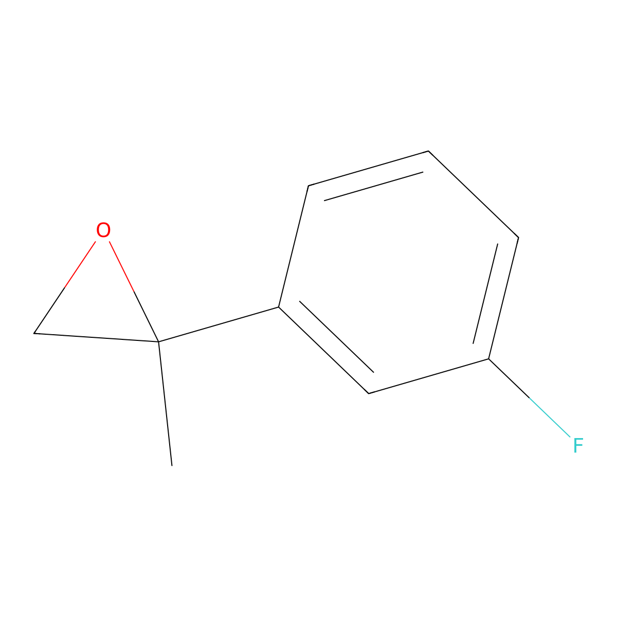 2-(3-Fluorophenyl)-2-methyloxirane molecular structure, CAS 1341362-19-3