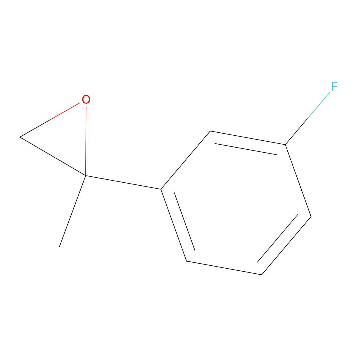 2-(3-Fluorophenyl)-2-methyloxirane molecular structure, CAS 1341362-19-3