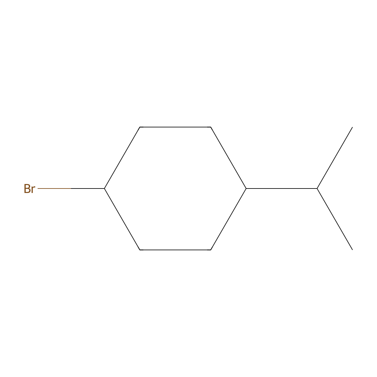 1-Bromo-4-(propan-2-yl)cyclohexane molecular structure, CAS 1341365-34-1