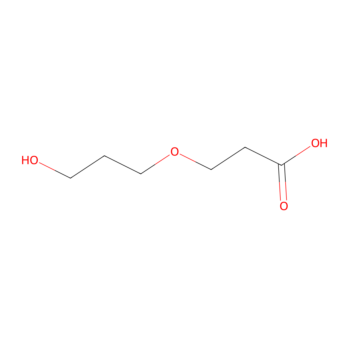 3-(3-Hydroxypropoxy)propanoic acid molecular structure, CAS 1341366-53-7