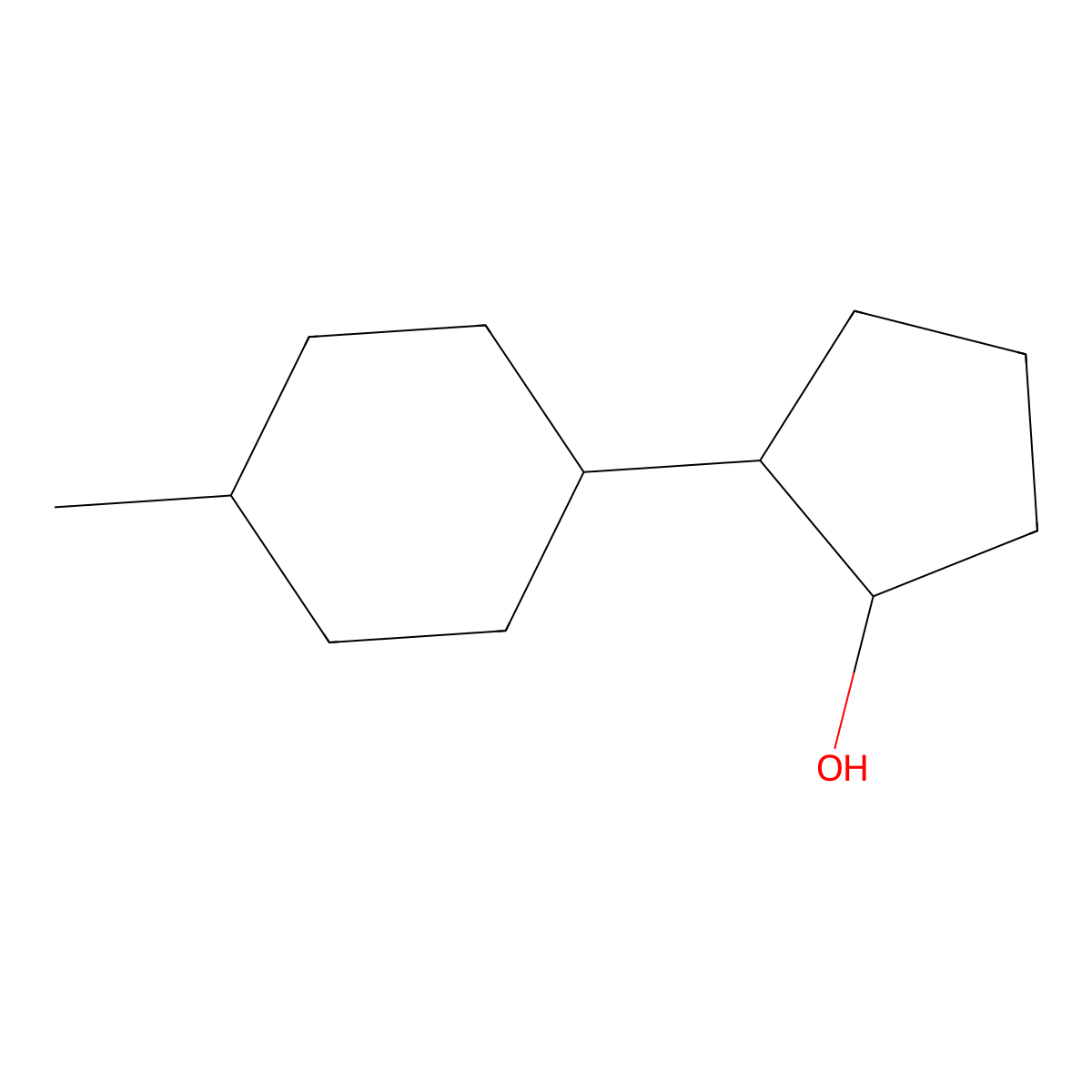 2-(4-Methylcyclohexyl)cyclopentan-1-ol molecular structure, CAS 1341368-42-0