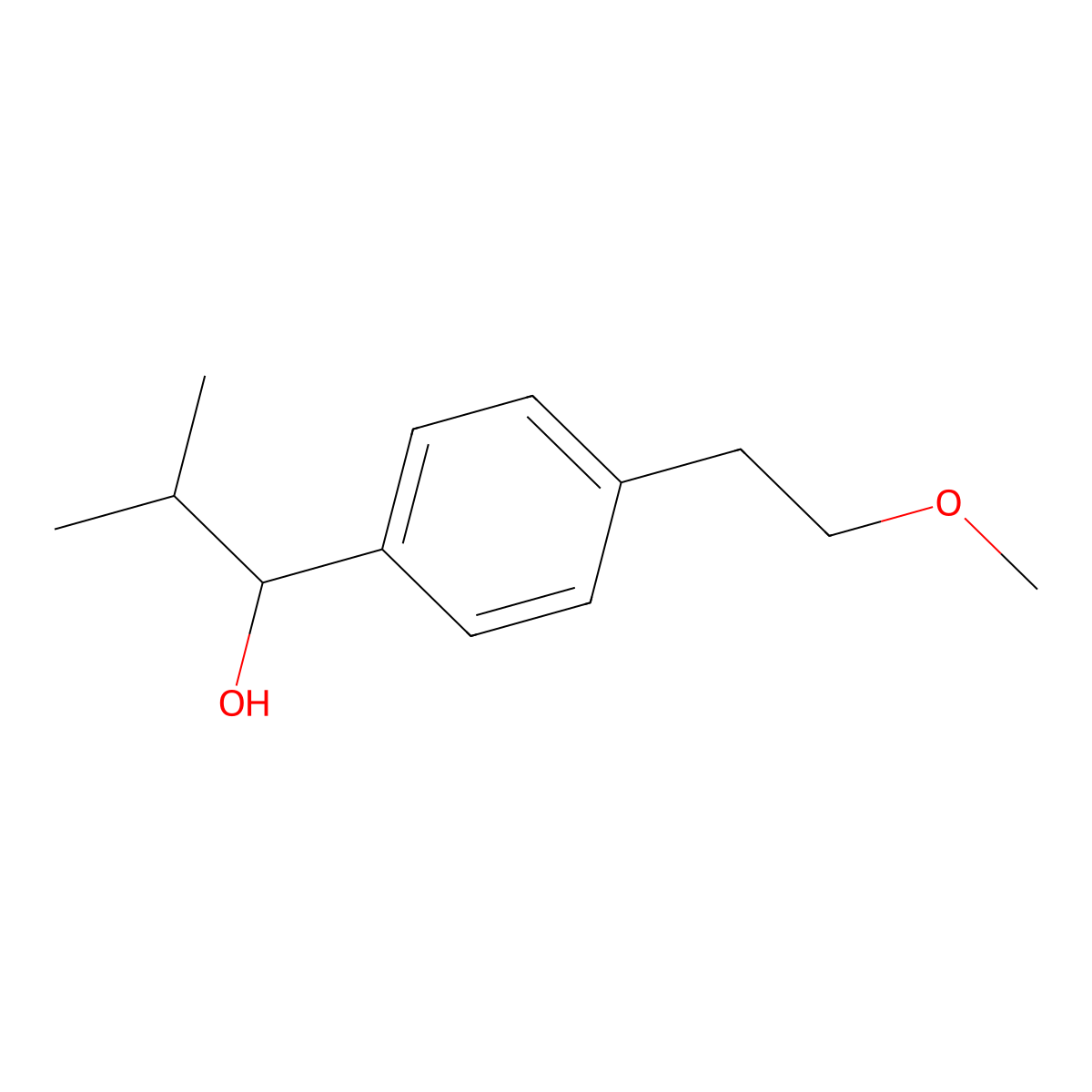 4-(2-Methoxyethyl)-alpha-(1-methylethyl)benZenemethanol molecular structure, CAS 1341369-20-7