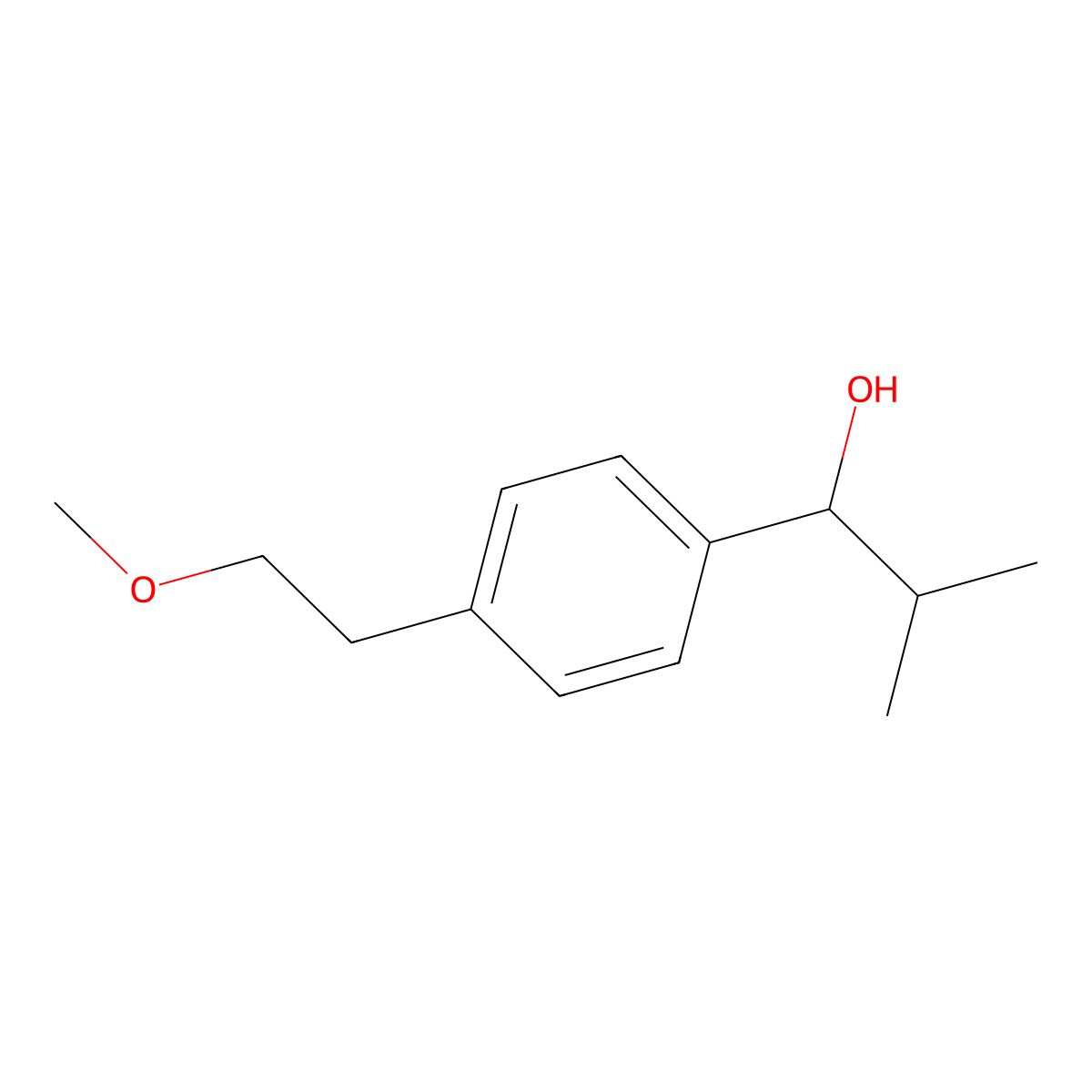 4-(2-Methoxyethyl)-alpha-(1-methylethyl)benZenemethanol molecular structure, CAS 1341369-20-7