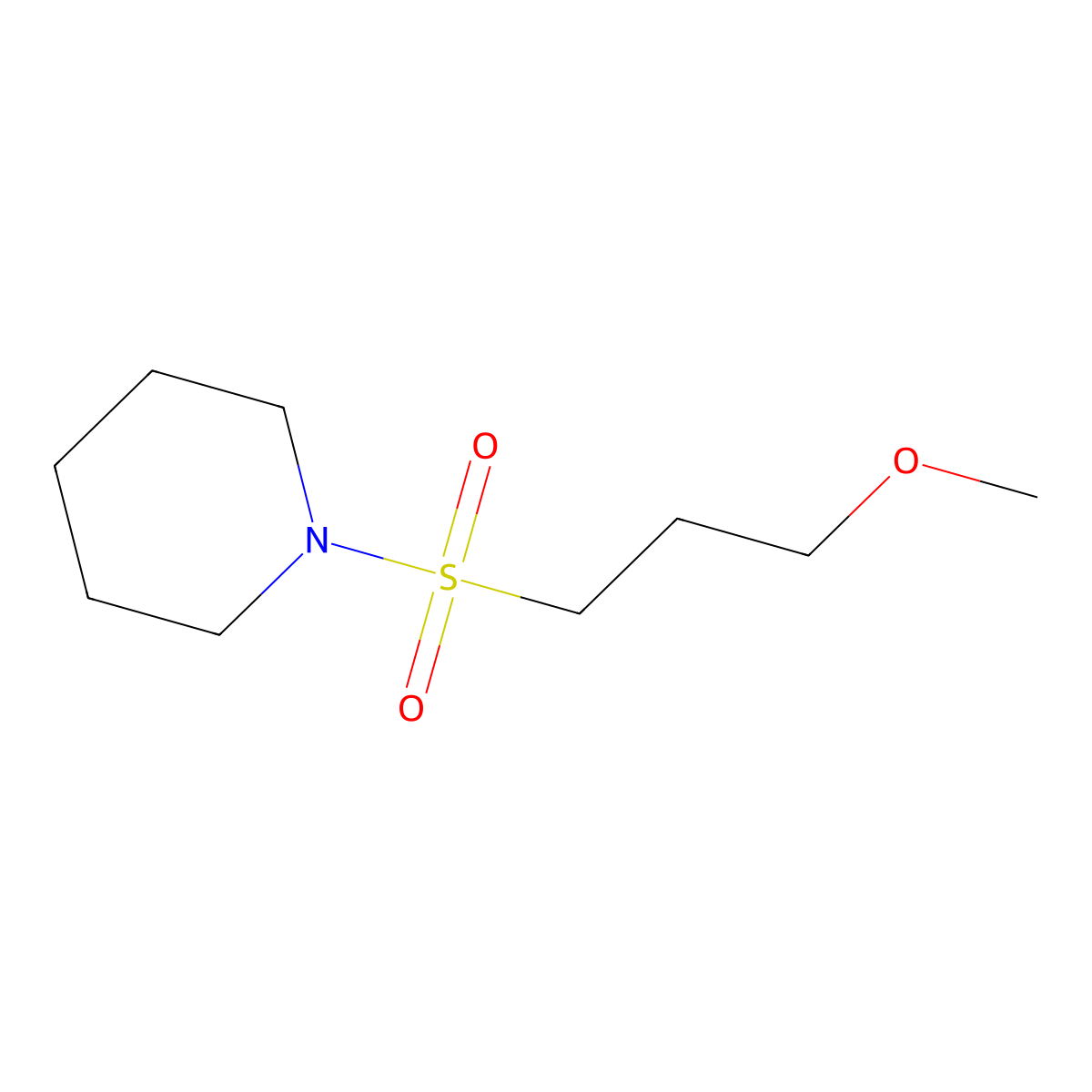 1-(3-Methoxypropanesulfonyl)piperidine molecular structure, CAS 1341372-84-6