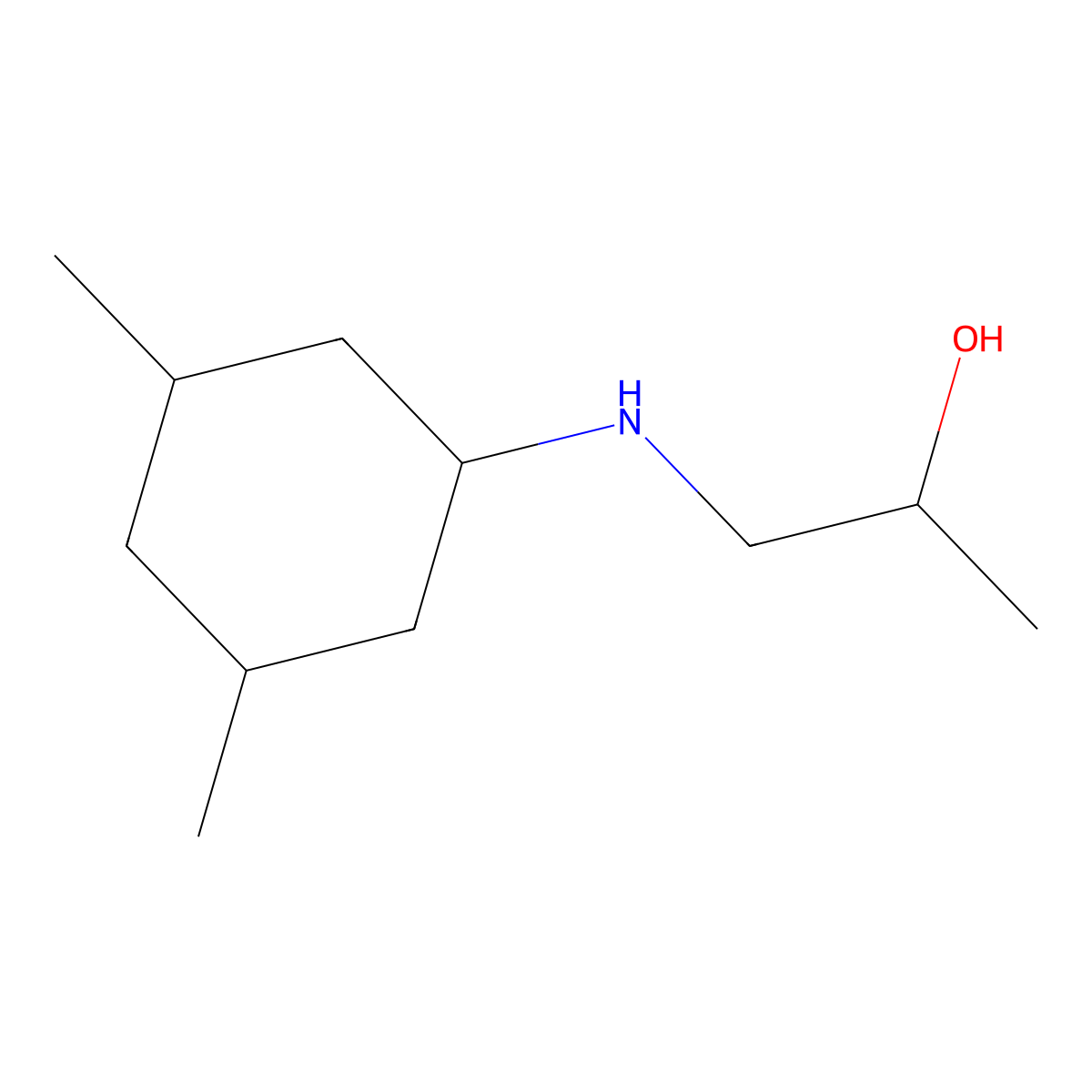 1-[(3,5-Dimethylcyclohexyl)amino]propan-2-ol molecular structure, CAS 1341373-20-3