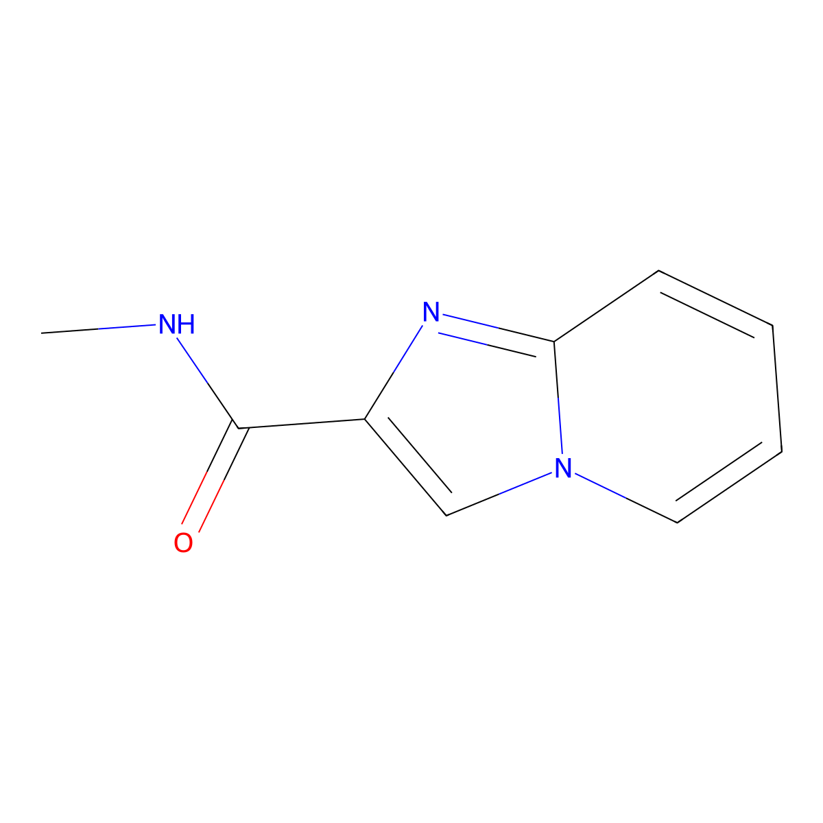 N-methylimidazo[1,2-a]pyridine-2-carboxamide molecular structure, CAS 1341383-68-3