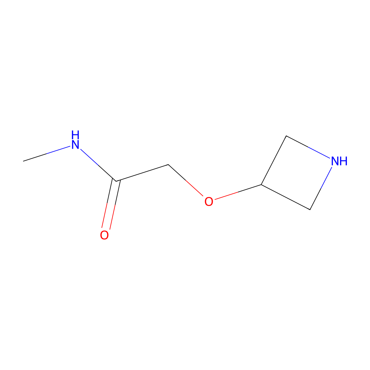 2-(azetidin-3-yloxy)-N-methylacetamide molecular structure, CAS 1341385-45-2