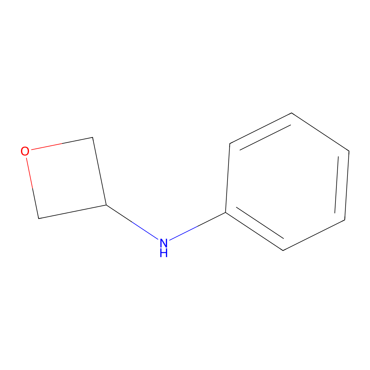 N-phenyloxetan-3-amine molecular structure, CAS 1341385-50-9