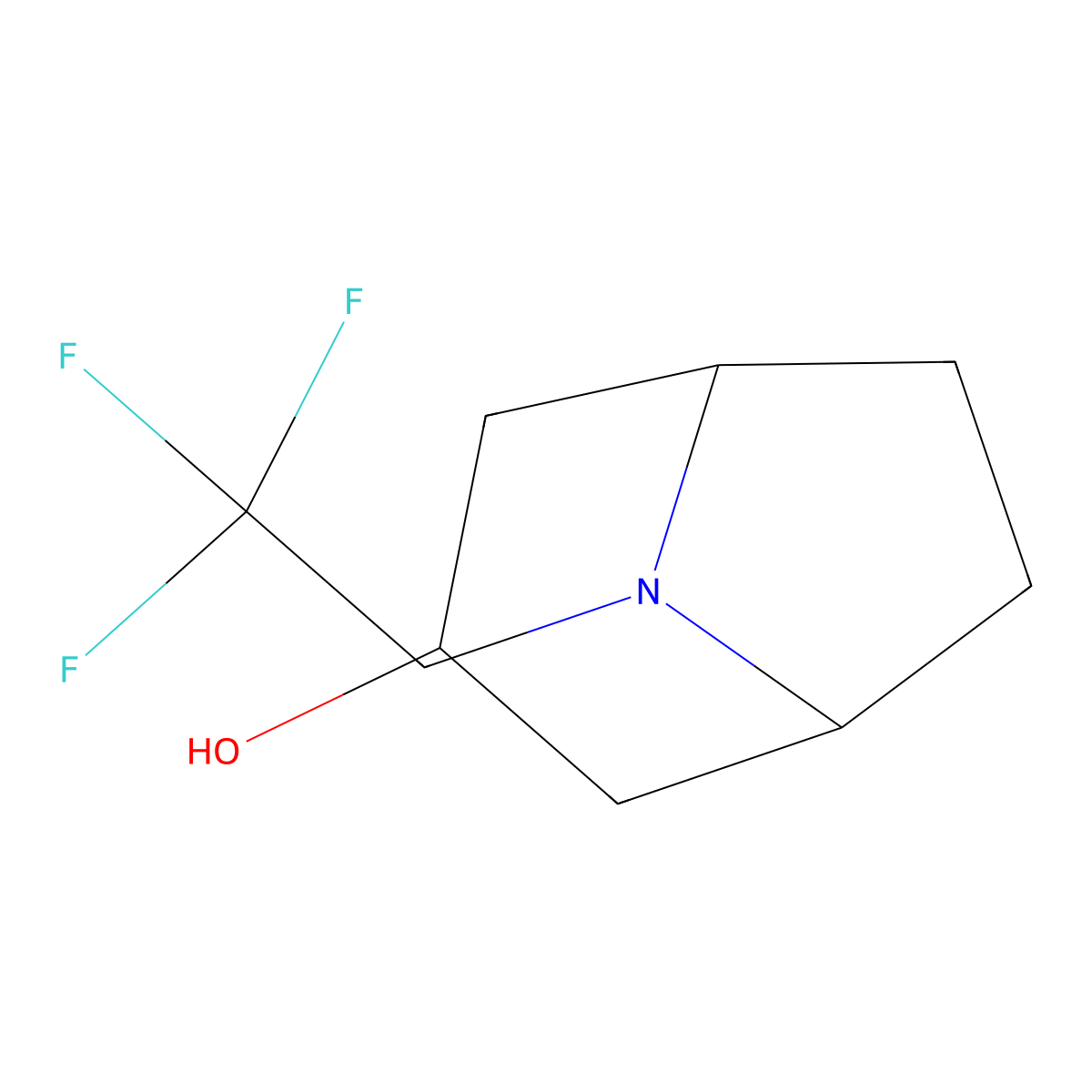 8-(2,2,2-Trifluoroethyl)-8-azabicyclo[3.2.1]octan-3-ol molecular structure, CAS 1341388-70-2