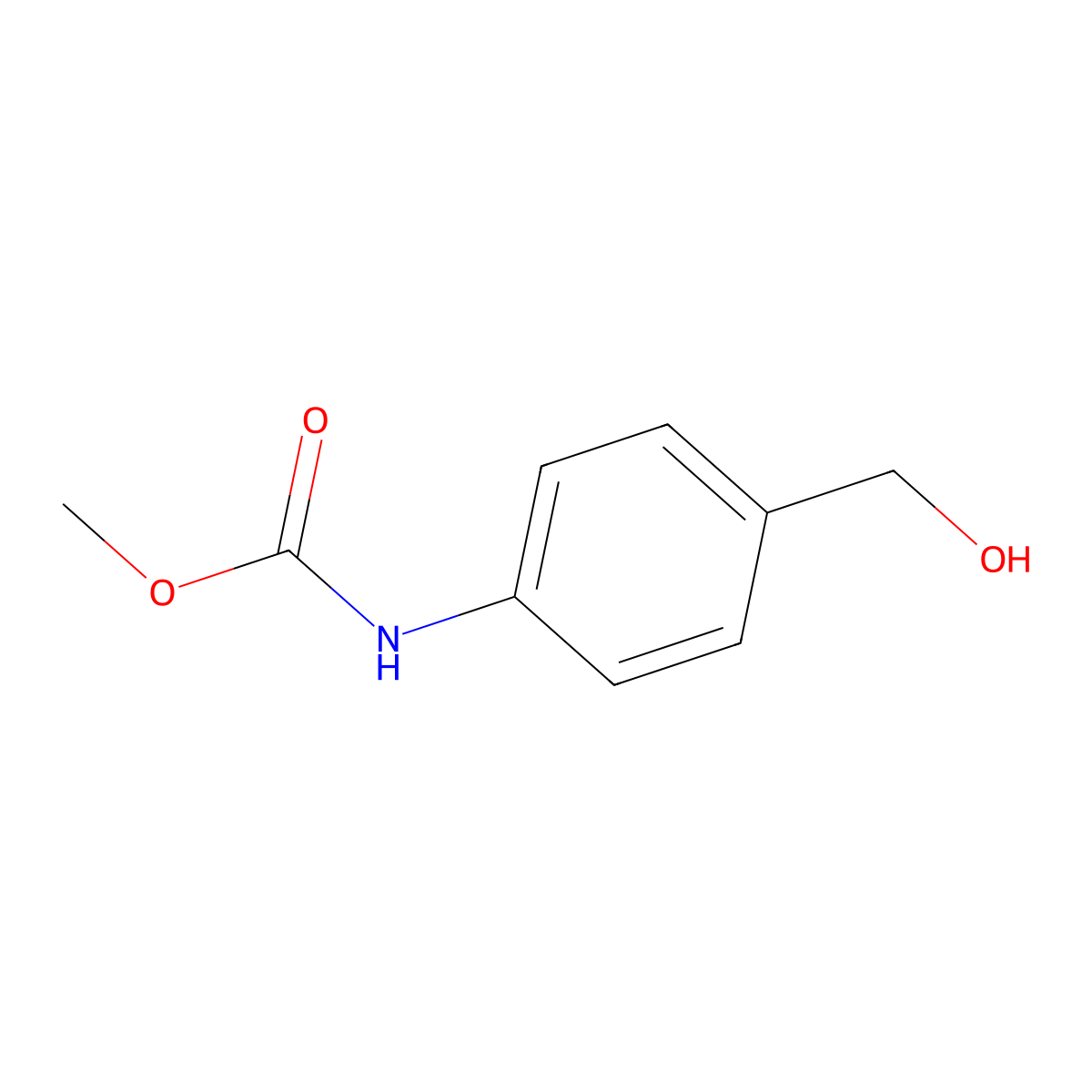 methyl N-[4-(hydroxymethyl)phenyl]carbamate molecular structure, CAS 1341397-27-0
