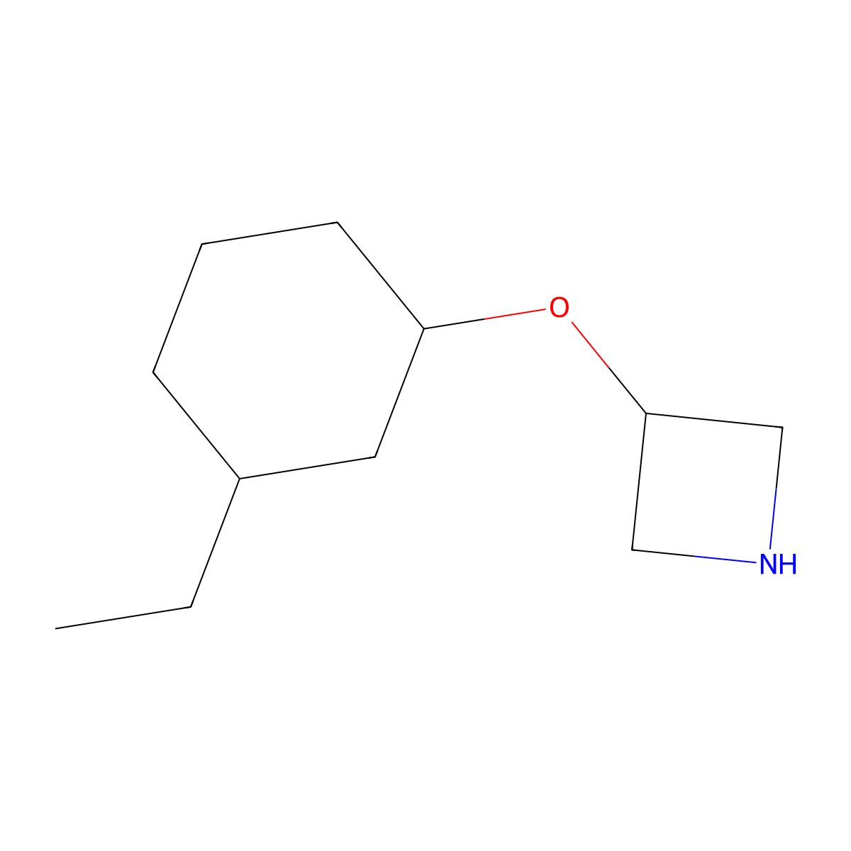 3-[(3-Ethylcyclohexyl)oxy]azetidine molecular structure, CAS 1341398-48-8