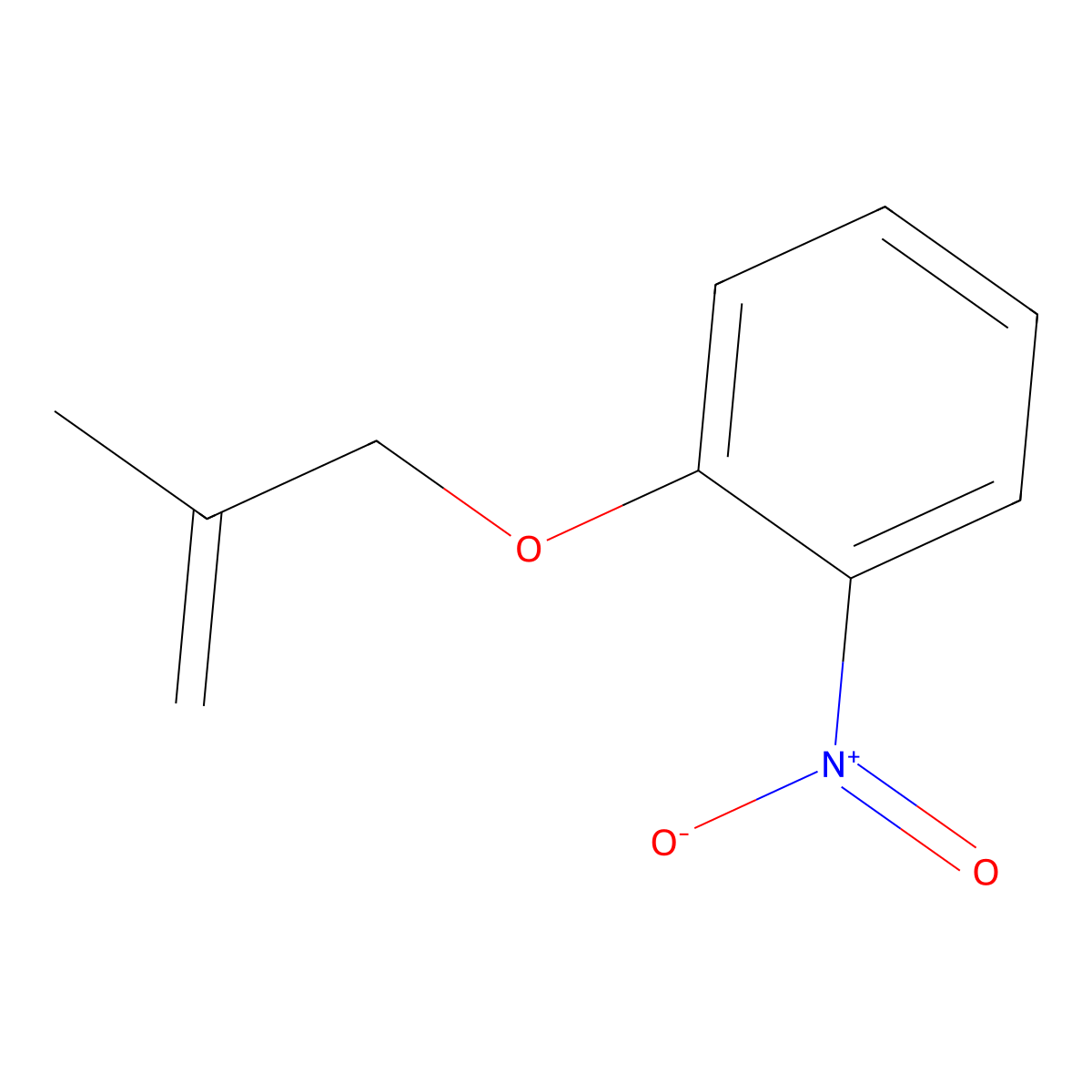 O-(2-Methylallyloxy)nitrobenzene molecular structure, CAS 13414-54-5