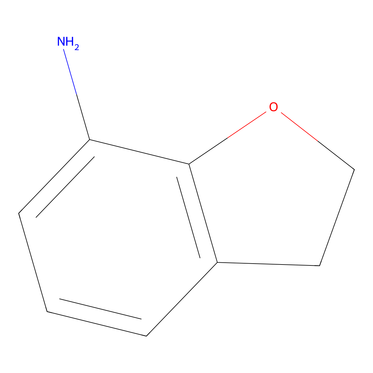 2,3-Dihydro-1-benzofuran-7-amine molecular structure, CAS 13414-56-7