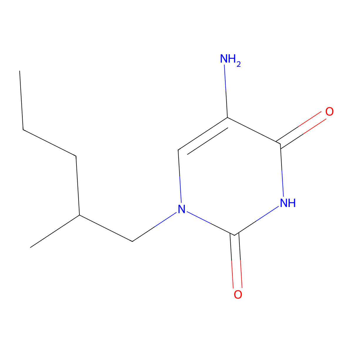 5-Amino-1-(2-methylpentyl)pyrimidine-2,4(1h,3h)-dione molecular structure, CAS 1341400-99-4