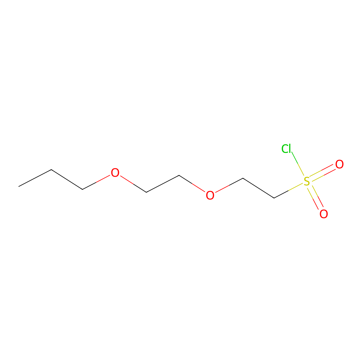 2-(2-Propoxyethoxy)ethane-1-sulfonyl chloride molecular structure, CAS 1341403-16-4