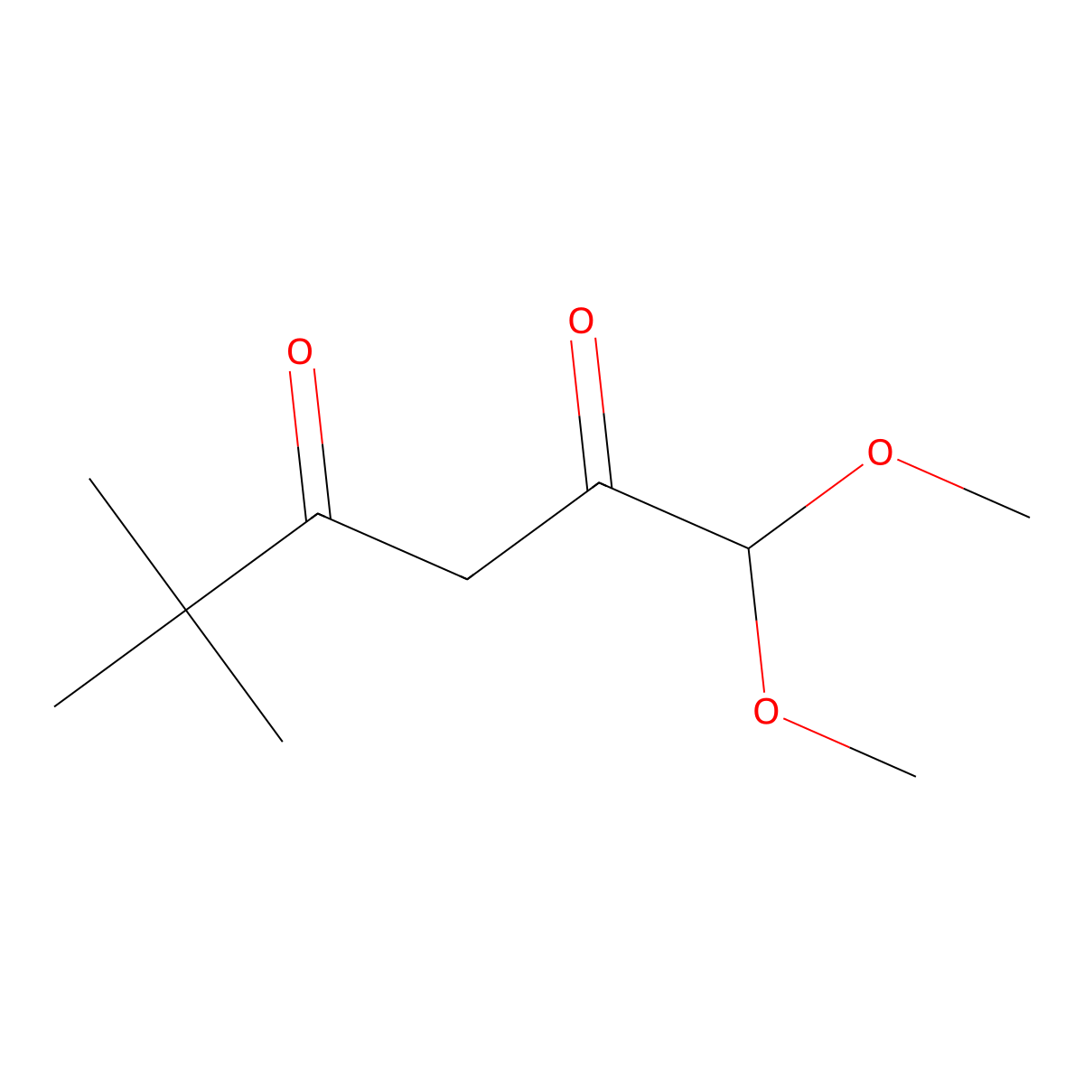1,1-Dimethoxy-5,5-dimethylhexane-2,4-dione molecular structure, CAS 1341404-32-7