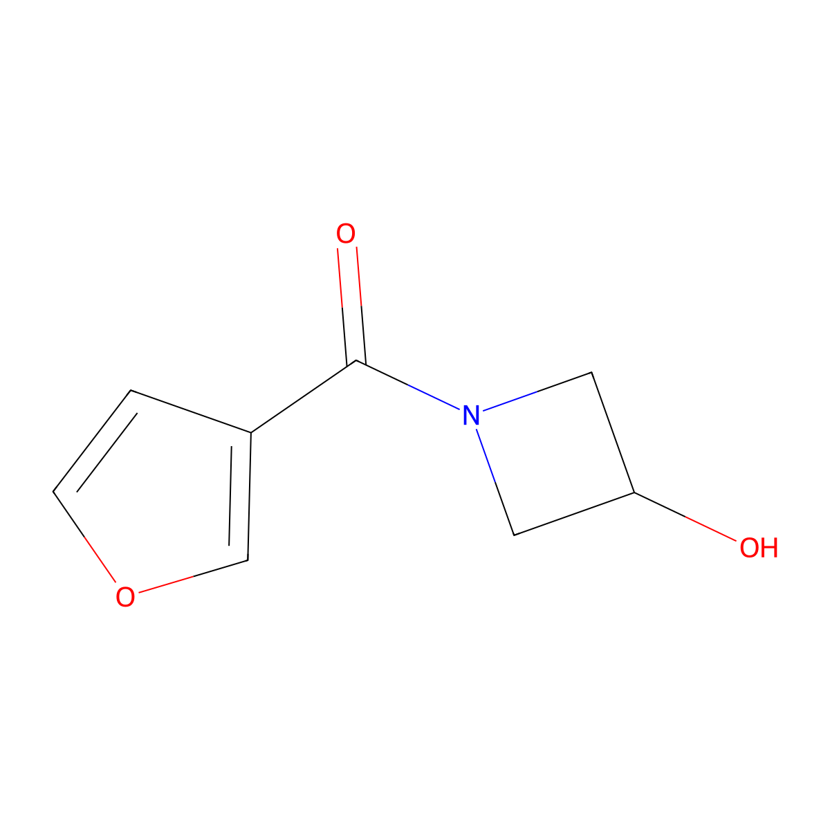 1-(Furan-3-carbonyl)azetidin-3-ol molecular structure, CAS 1341408-16-9