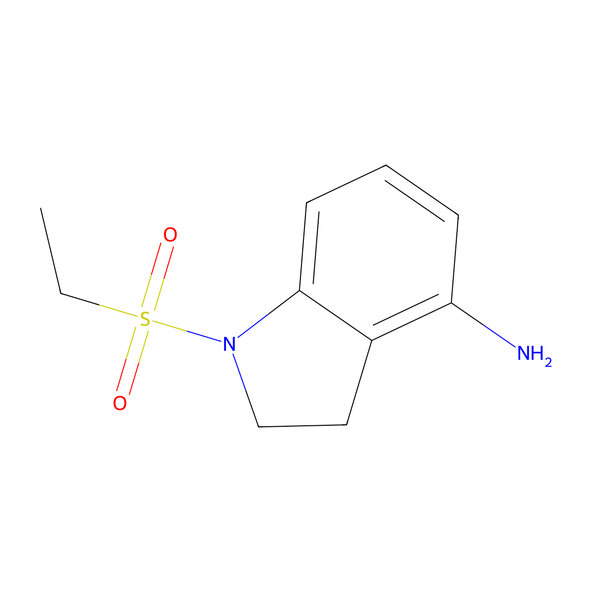 1-(Ethylsulfonyl)indolin-4-amine molecular structure, CAS 1341420-80-1