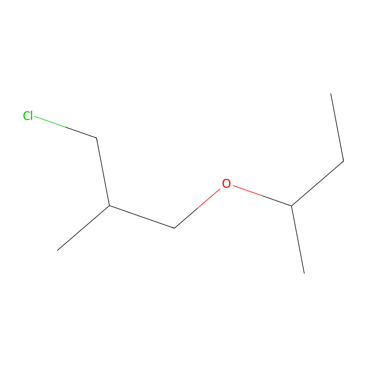2-(3-Chloro-2-methylpropoxy)butane molecular structure, CAS 1341423-22-0