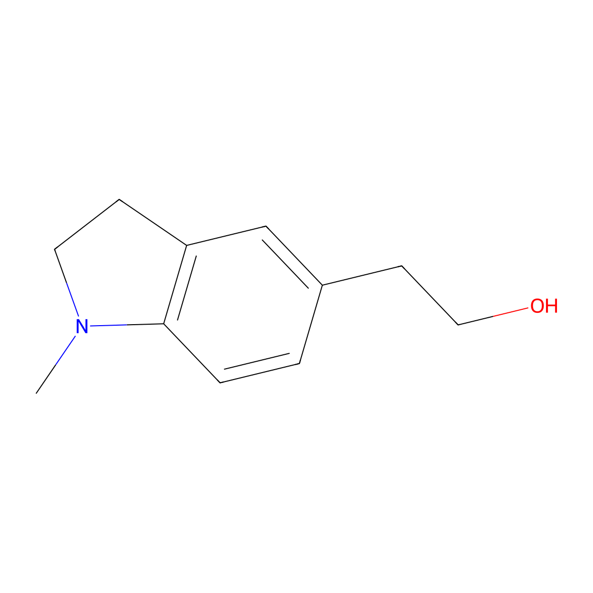 2-(1-Methylindolin-5-yl)ethan-1-ol molecular structure, CAS 1341430-45-2