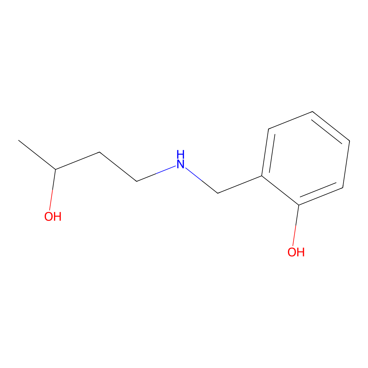 2-{[(3-Hydroxybutyl)amino]methyl}phenol molecular structure, CAS 1341435-23-1