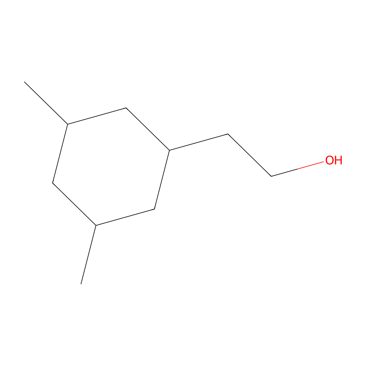 2-(3,5-Dimethylcyclohexyl)ethan-1-ol molecular structure, CAS 1341436-05-2