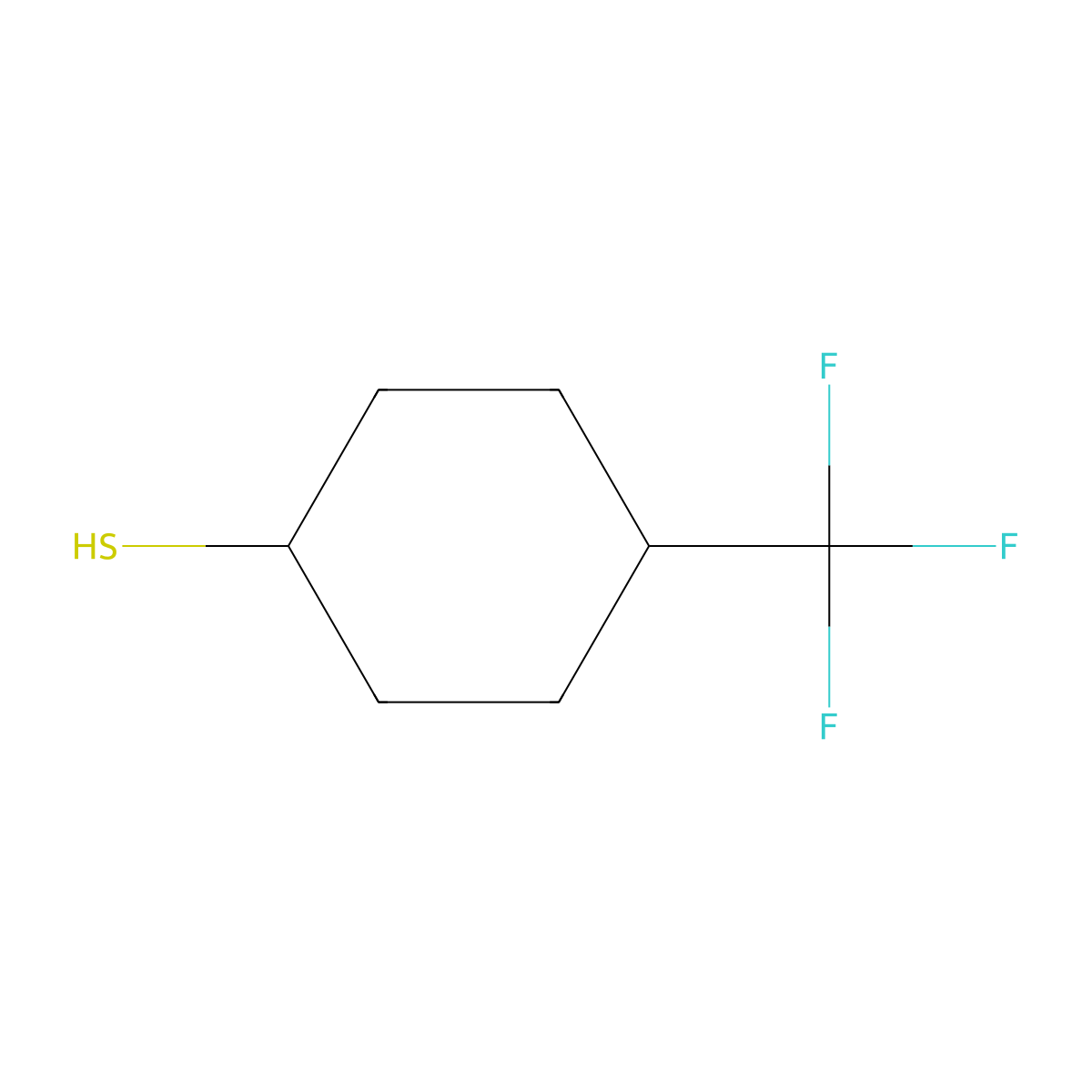 4-(Trifluoromethyl)cyclohexane-1-thiol molecular structure, CAS 1341445-27-9