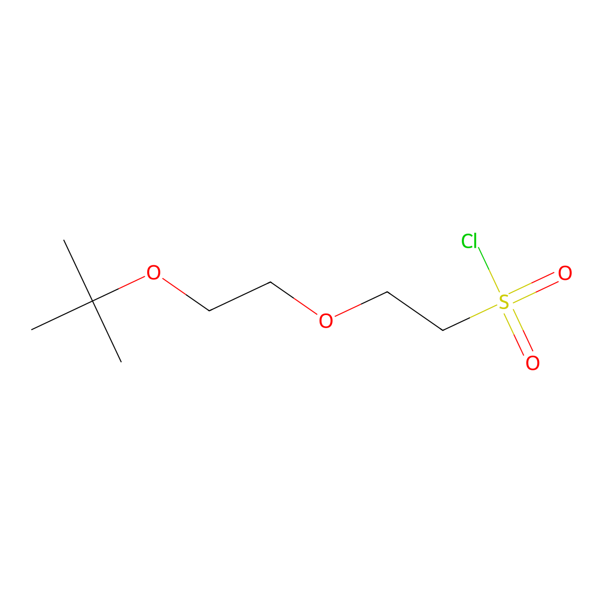 2-[2-(Tert-butoxy)ethoxy]ethane-1-sulfonyl chloride molecular structure, CAS 1341448-22-3