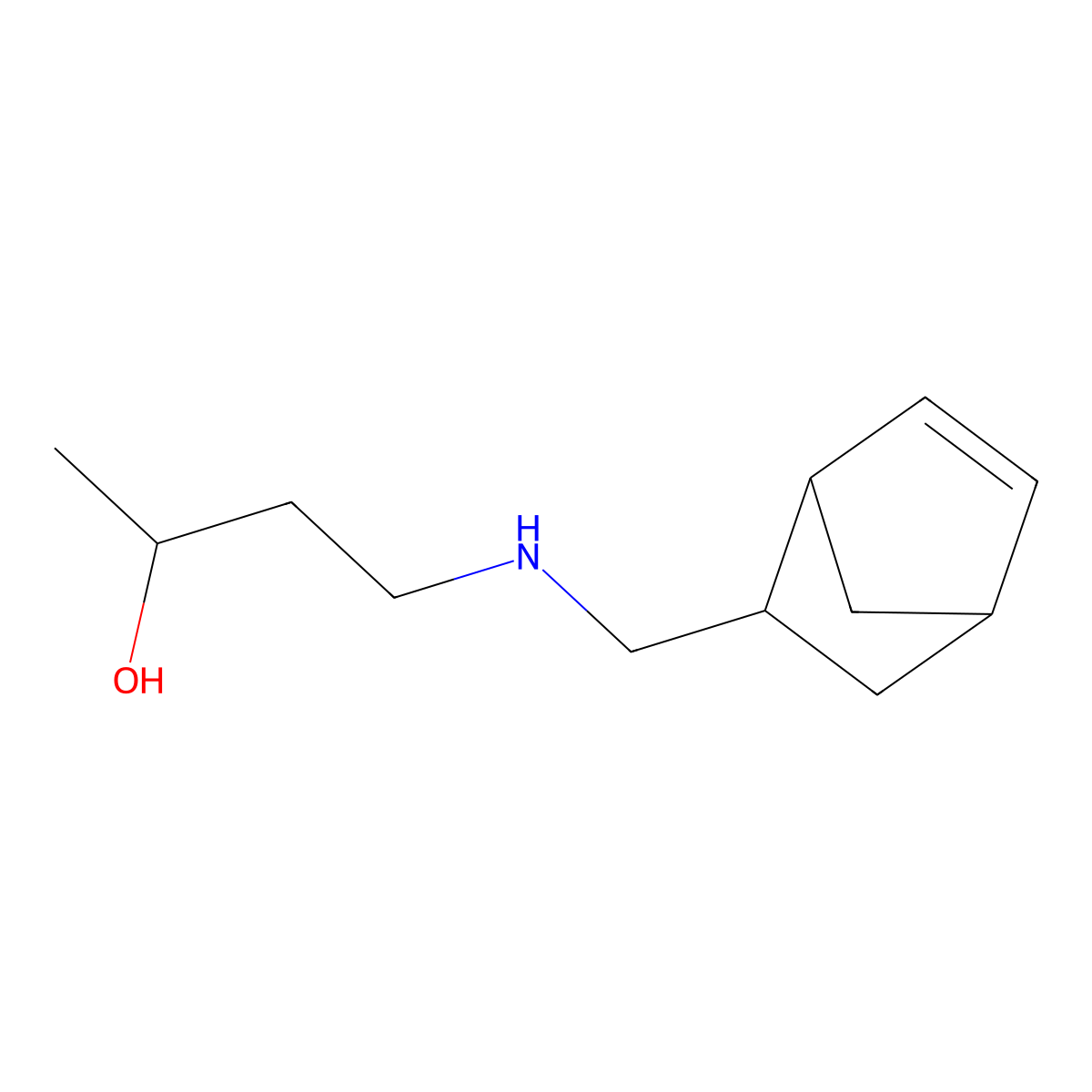 4-[({Bicyclo[2.2.1]hept-5-en-2-yl}methyl)amino]butan-2-ol molecular structure, CAS 1341450-43-8