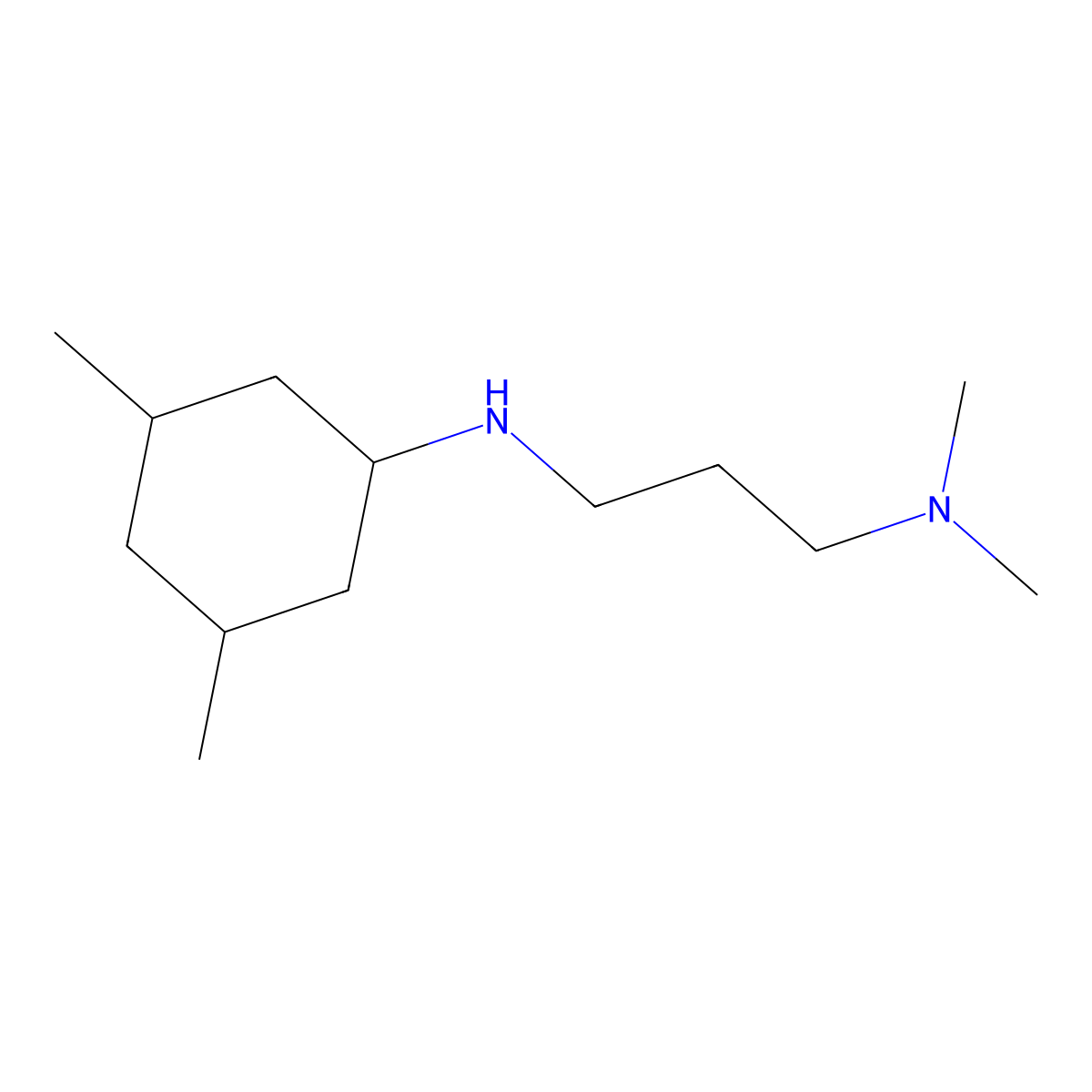 N-[3-(dimethylamino)propyl]-3,5-dimethylcyclohexan-1-amine molecular structure, CAS 1341453-52-8