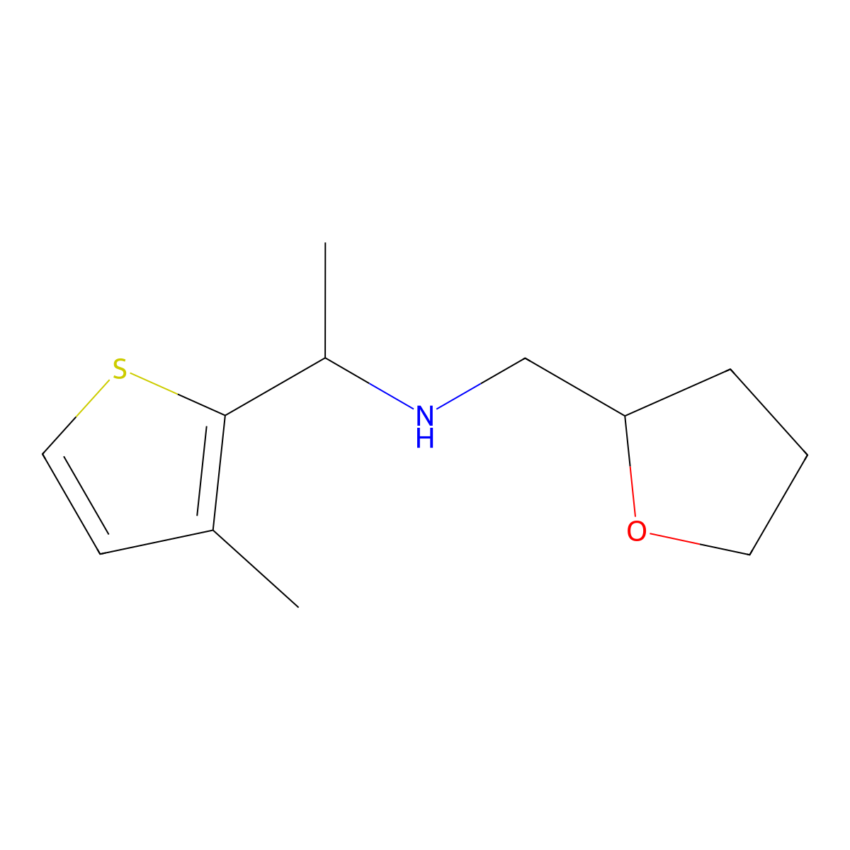[1-(3-Methylthiophen-2-yl)ethyl][(oxolan-2-yl)methyl]amine molecular structure, CAS 1341453-93-7